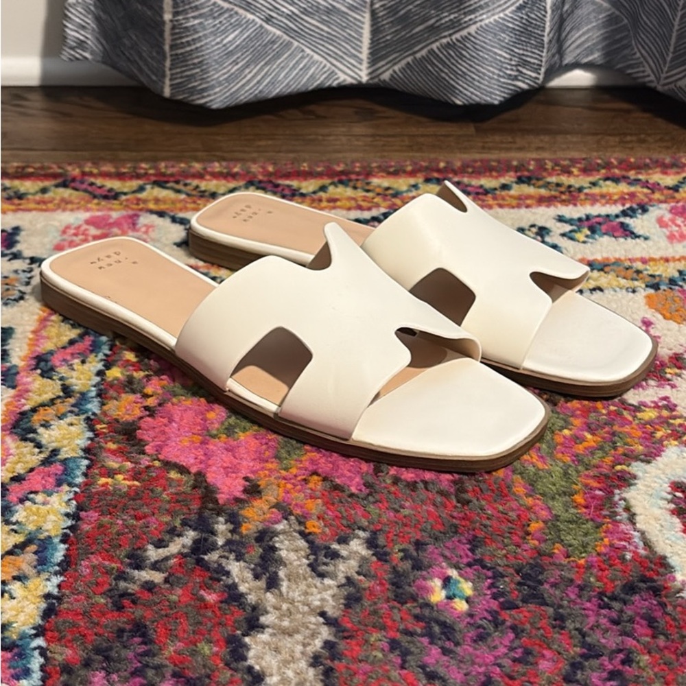 a new day Cream Slide Sandals
